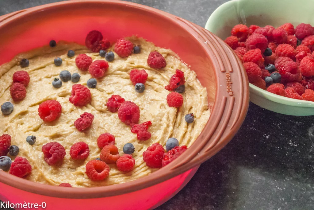Gâteau aux framboises, à la ricotta et à la liqueur de litchi - Étape 4