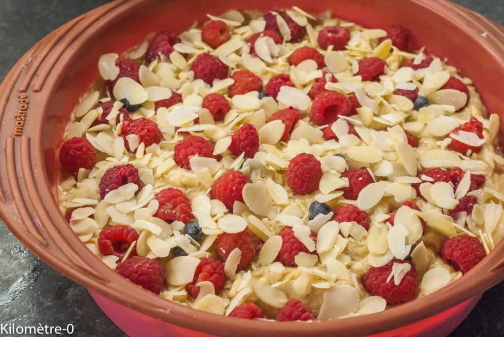 Gâteau aux framboises, à la ricotta et à la liqueur de litchi - Étape 5