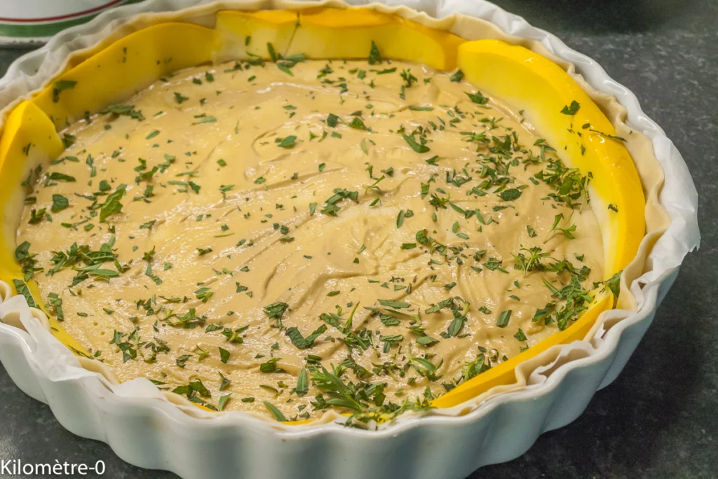 Tarte spirale moutarde, courgettes et sarriette - Étape 4