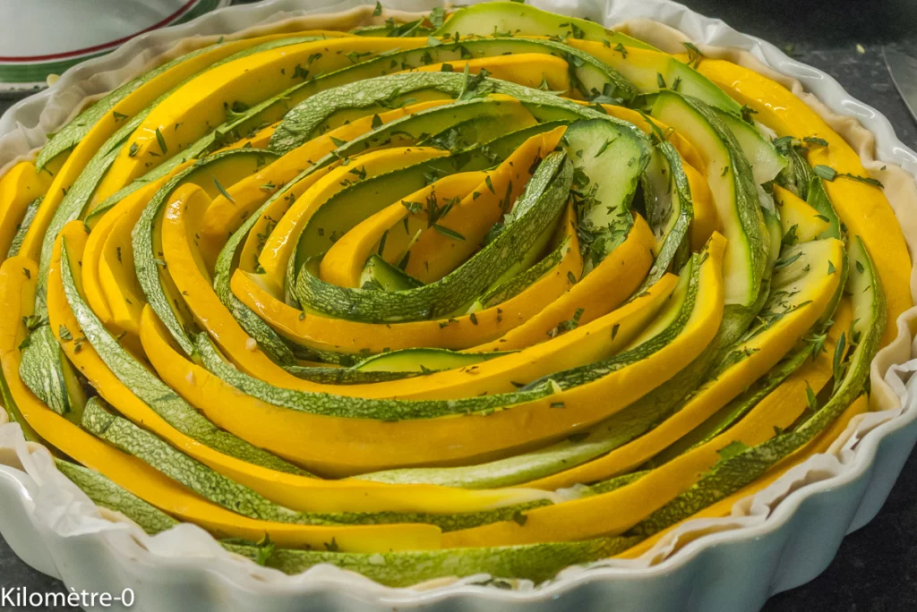 Tarte spirale moutarde, courgettes et sarriette - Étape 5