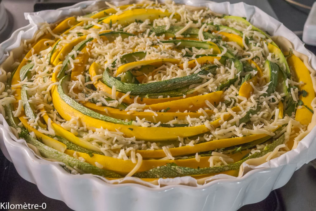 Tarte spirale moutarde, courgettes et sarriette - Étape 6