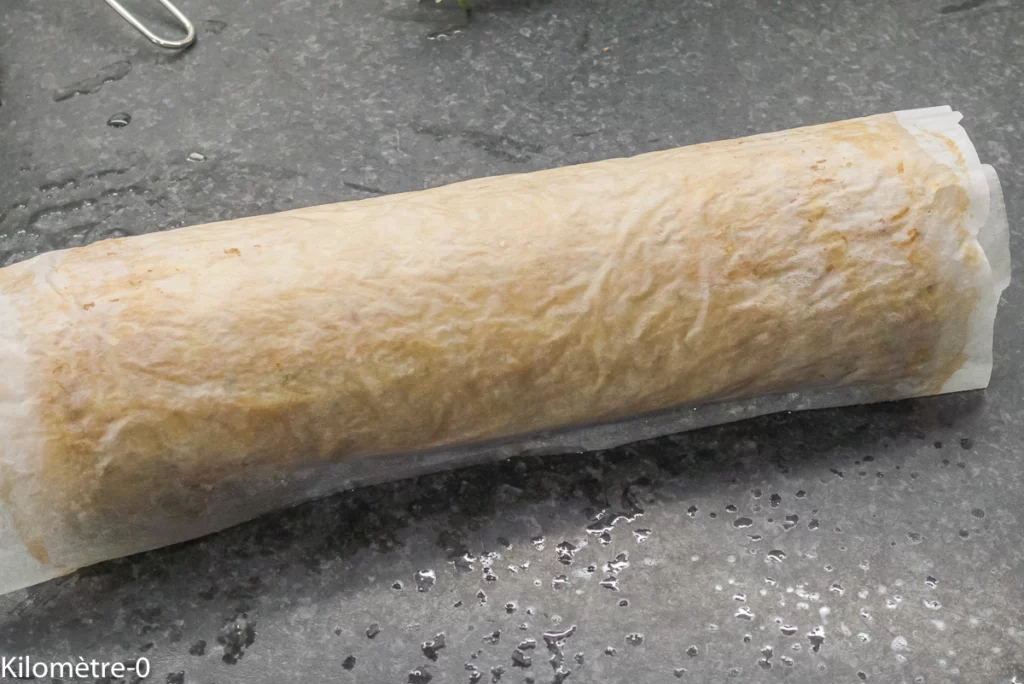 Roulés de truite fumée aux courgettes et au fromage frais - Étape 9