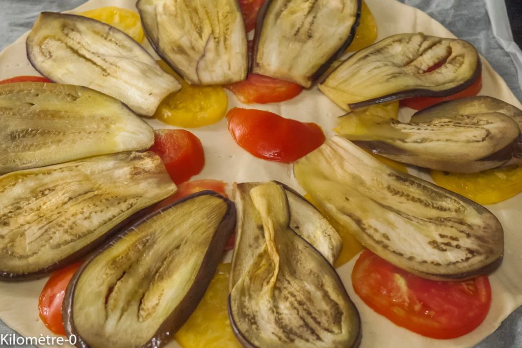 Tarte fine aux tomates, aubergines et sardines - Étape 7