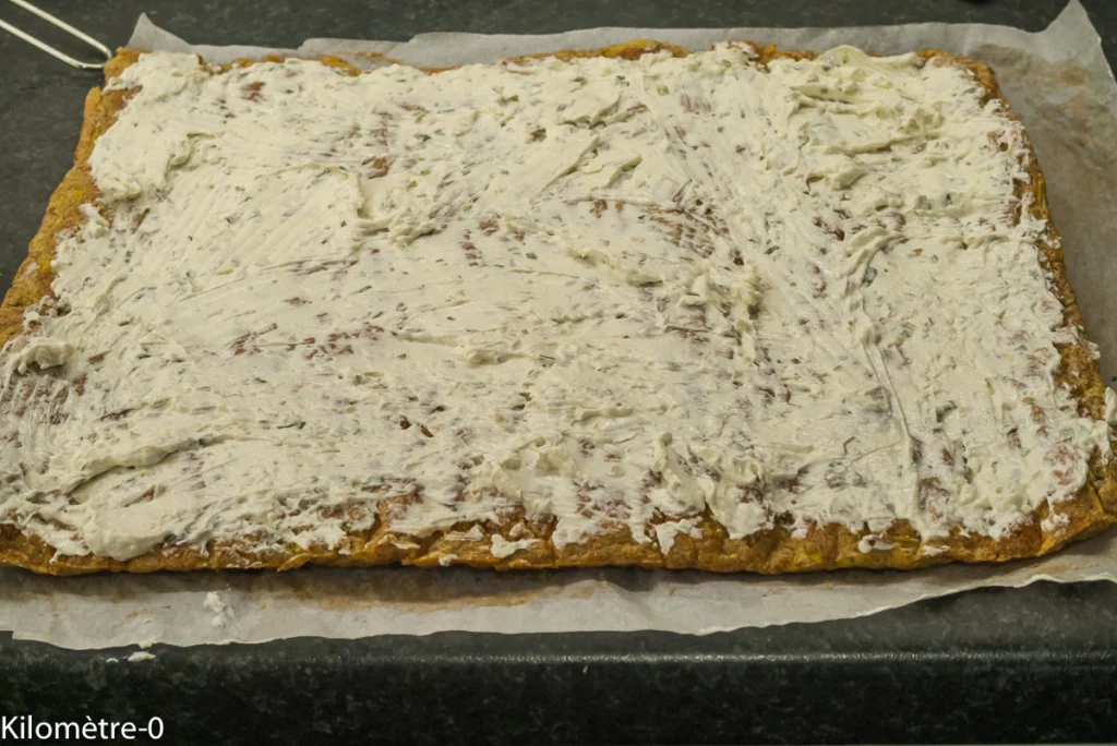 Roulés de truite fumée aux courgettes et au fromage frais - Étape 10