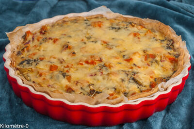 Photo de recette de quiche, tarte salée,  blettes, carottes, maquereaux, poissons, légumes, printemps, été, automne, facile, healthy, oeufs, fromage,  Kilomètre-0, blog de cuisine réalisée à partir de produits de saison et issus de circuits courts