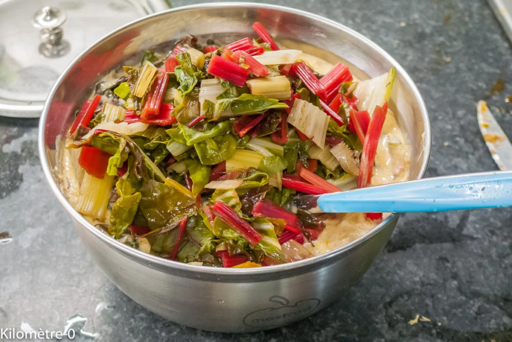 Quiche aux blettes et carottes aux maquereaux à l&rsquo;escabèche - Étape 5