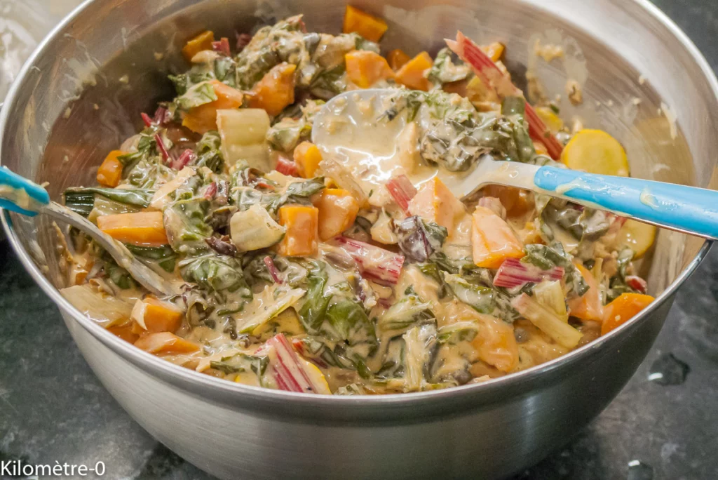 Quiche aux blettes et carottes aux maquereaux à l&rsquo;escabèche - Étape 6