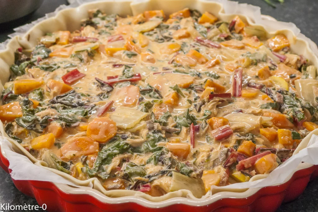Quiche aux blettes et carottes aux maquereaux à l&rsquo;escabèche - Étape 8