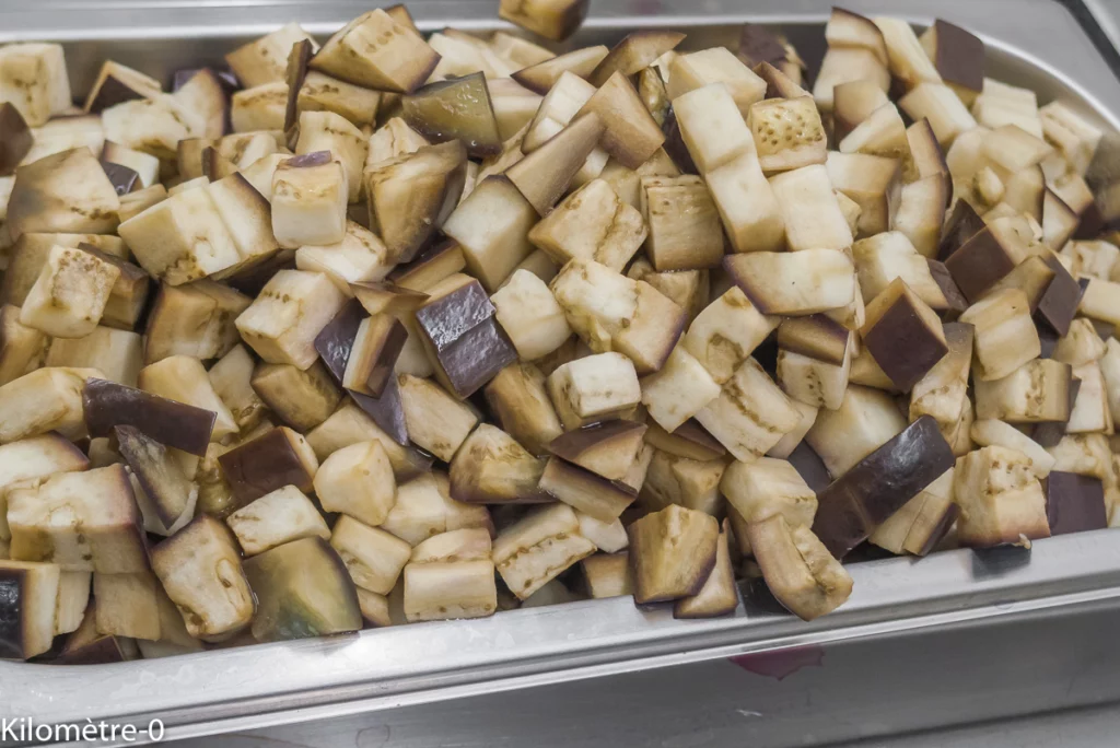 Curry d&rsquo;aubergines aux merguez - Étape 2