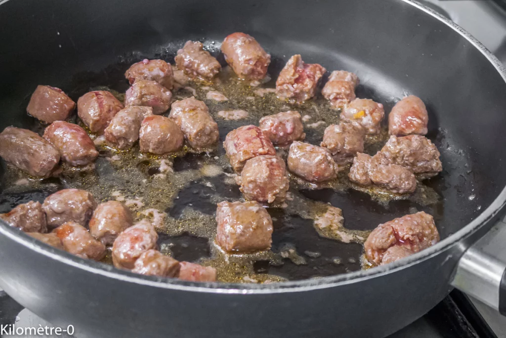 Curry d&rsquo;aubergines aux merguez - Étape 4