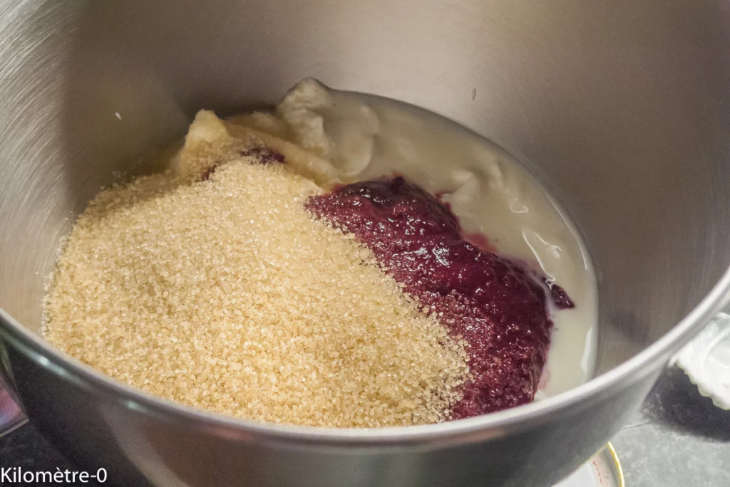 Cheesecake sans cuisson au cassis - Étape 4