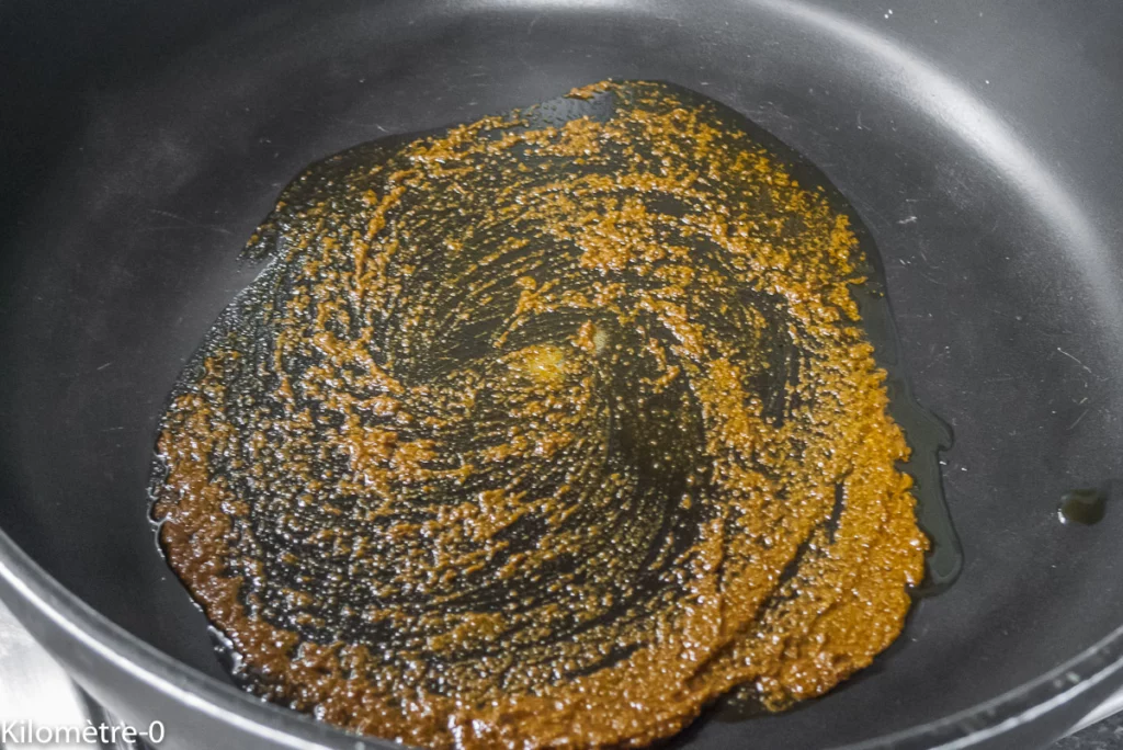 Pâtes aux haricots blancs, curry de blettes, oeufs pochés - Étape 3