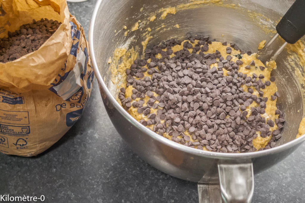 Gâteau du matin épeautre, compote de pommes et chocolat - Étape 5