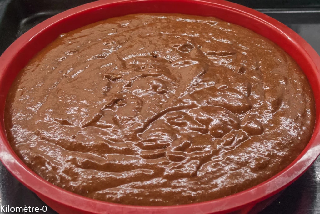 Moelleux au chocolat à la compote de pommes (sans beurre ) - Étape 6