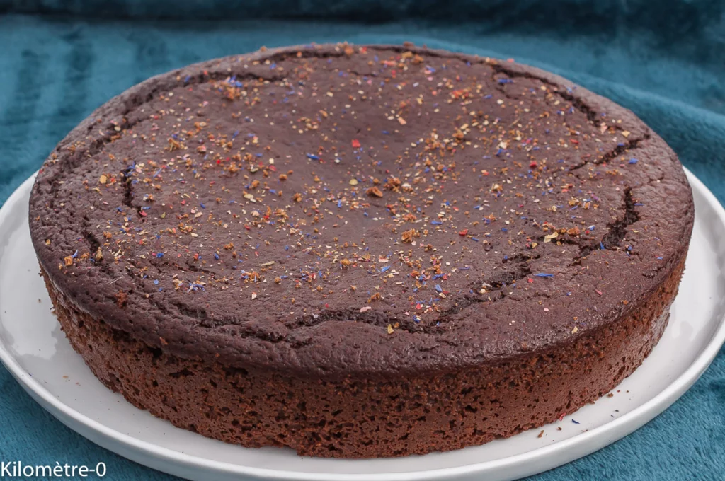 Moelleux au chocolat à la compote de pommes (sans beurre ) - Étape 7