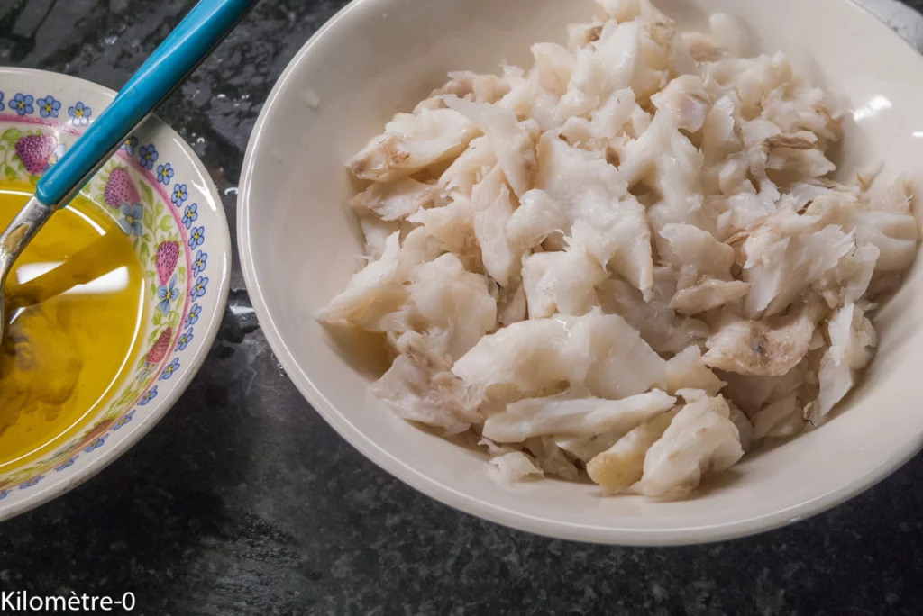 Salade de merlu aux pommes de terre et aux tomates - Étape 6