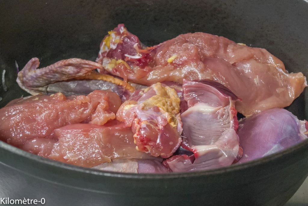 Pintade, sauce aux cacahuètes - Étape 3