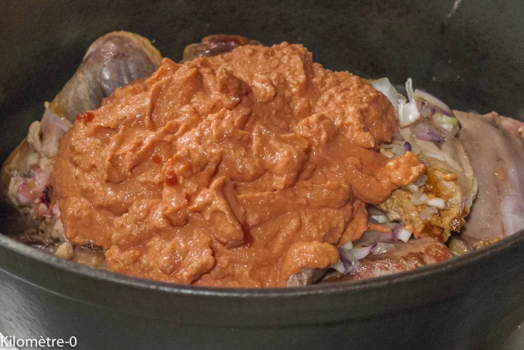 Pintade, sauce aux cacahuètes - Étape 6