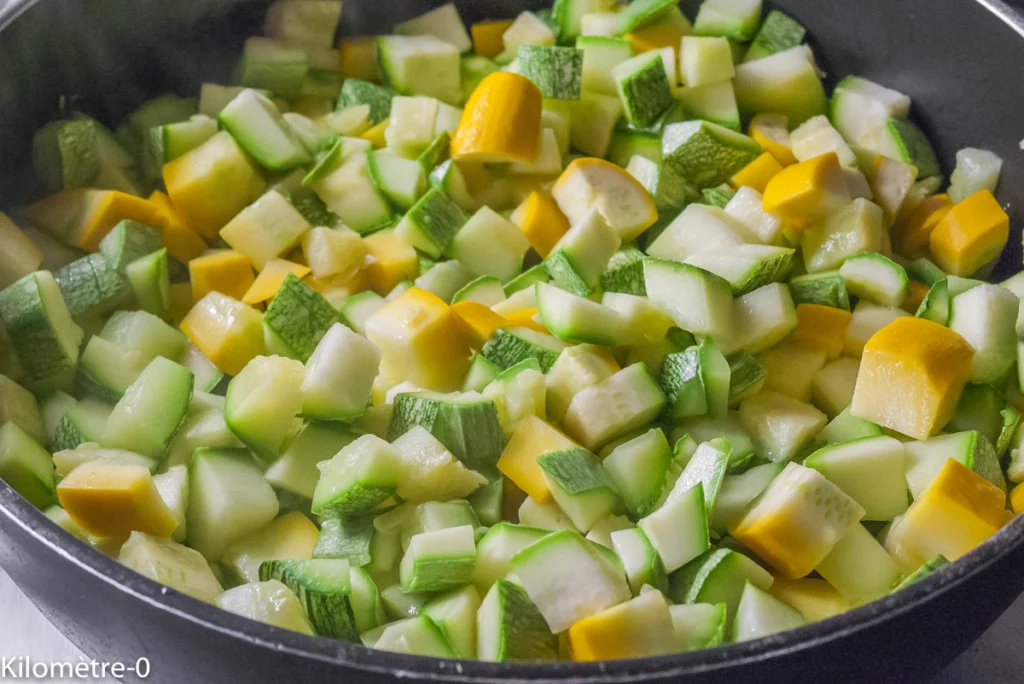 Tarte feuilletée courgettes fromage - Étape 1