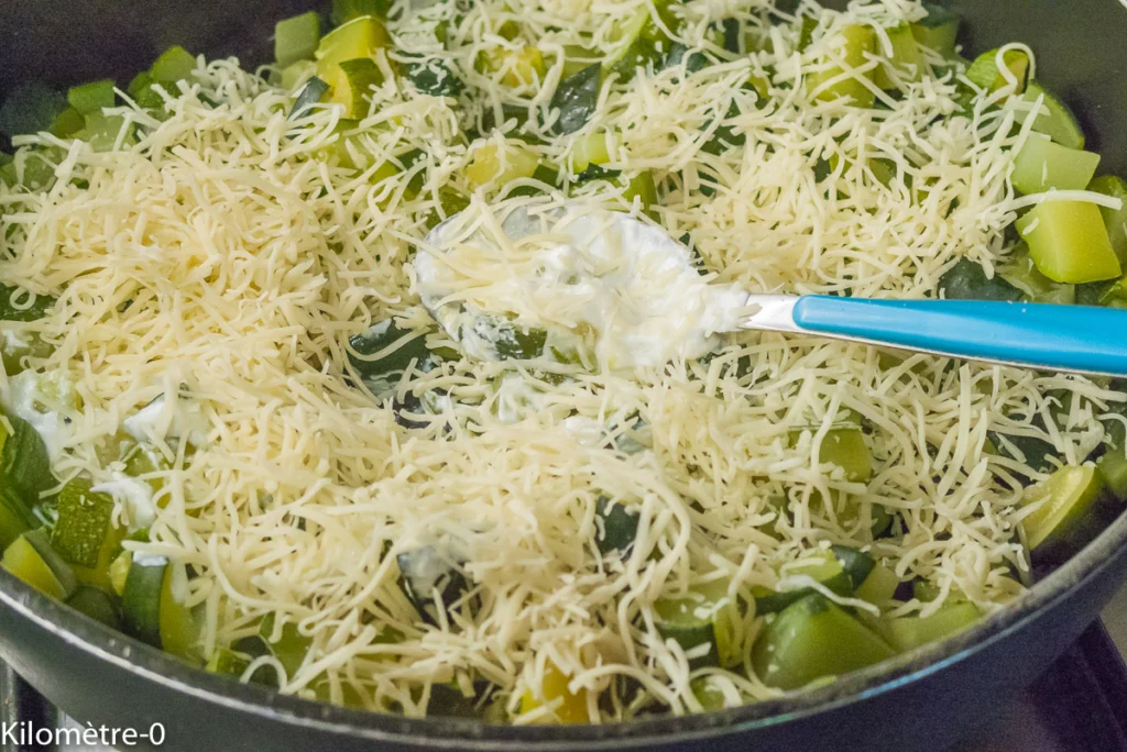 Tarte feuilletée courgettes fromage - Étape 3