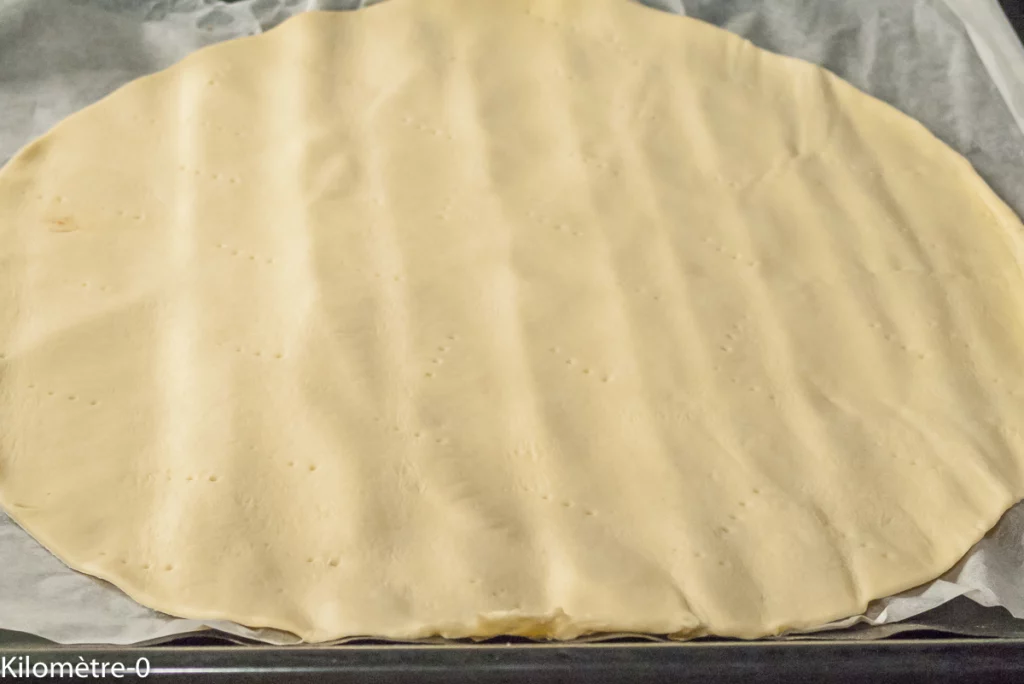 Tarte fine aux deux nectarines - Étape 2