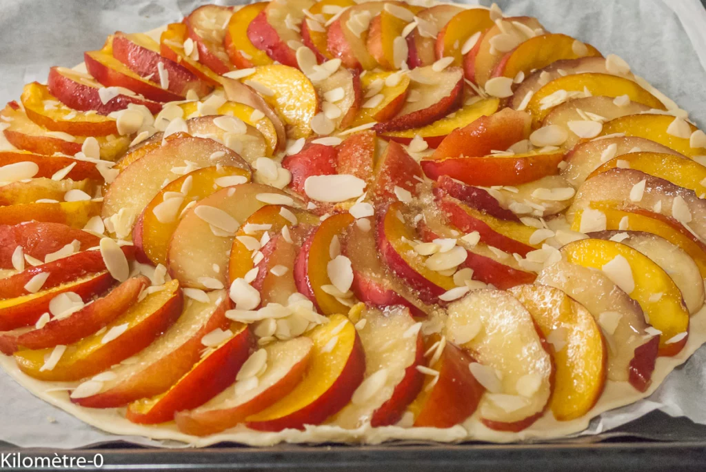 Tarte fine aux deux nectarines - Étape 4