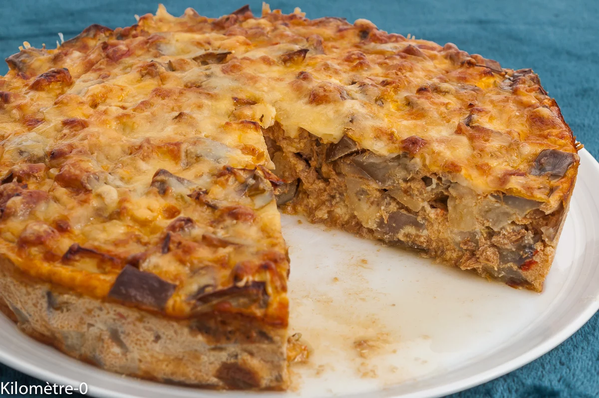 Photo de recette protéinée, protéines, de clafoutis, aubergines, thon à la catalane, thon, facile, oeufs, recette protéinée, ricotta, fromage, flan salé, facile, économique, légumes, été, automne, bio, Kilomètre-0, blog de cuisine réalisée à partir de produits de saison et issus de circuits courts