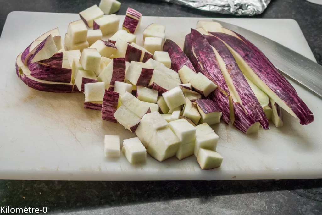 Clafoutis d&rsquo;aubergines protéiné au thon à la catalane - Étape 1
