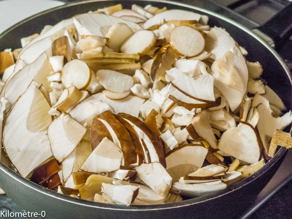 Cuisson des cèpes - Étape 1