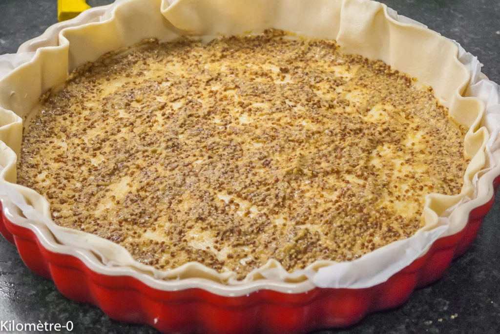 Tarte tomates cerises à la moutarde et à l’emmental - Étape 2