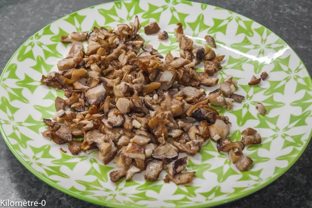 Feuilletés champignons fromage - Étape 1