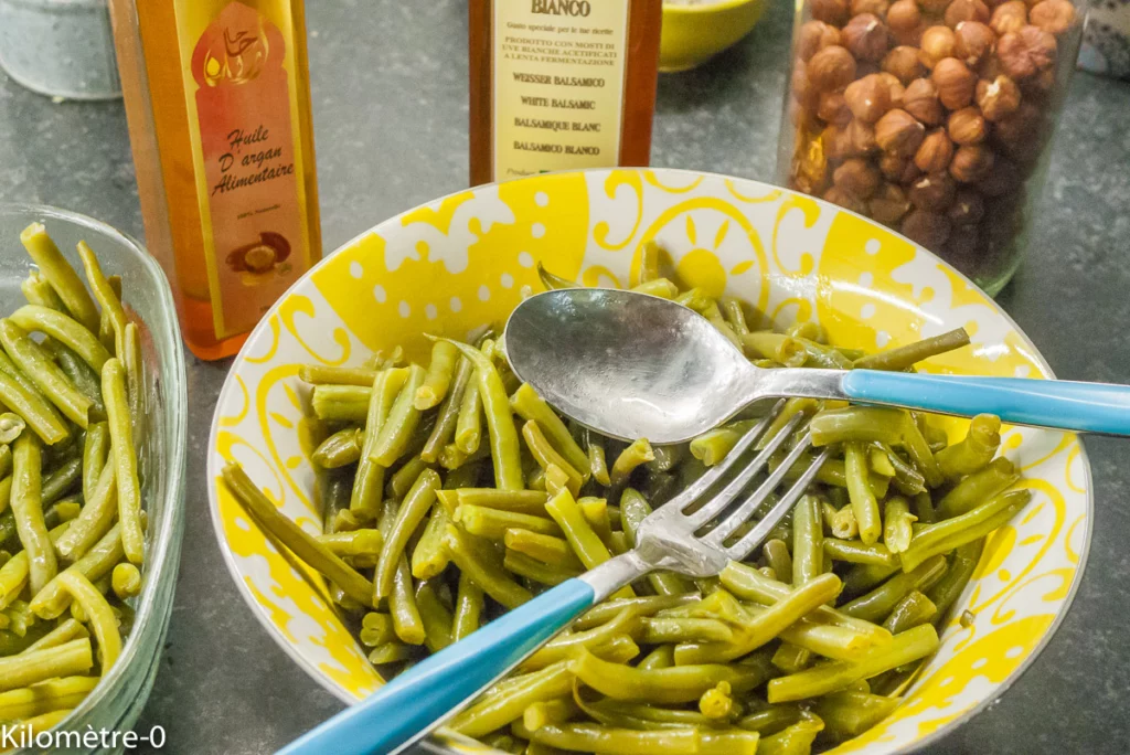 Salade de haricots verts, tomates, mozzarella - Étape 5