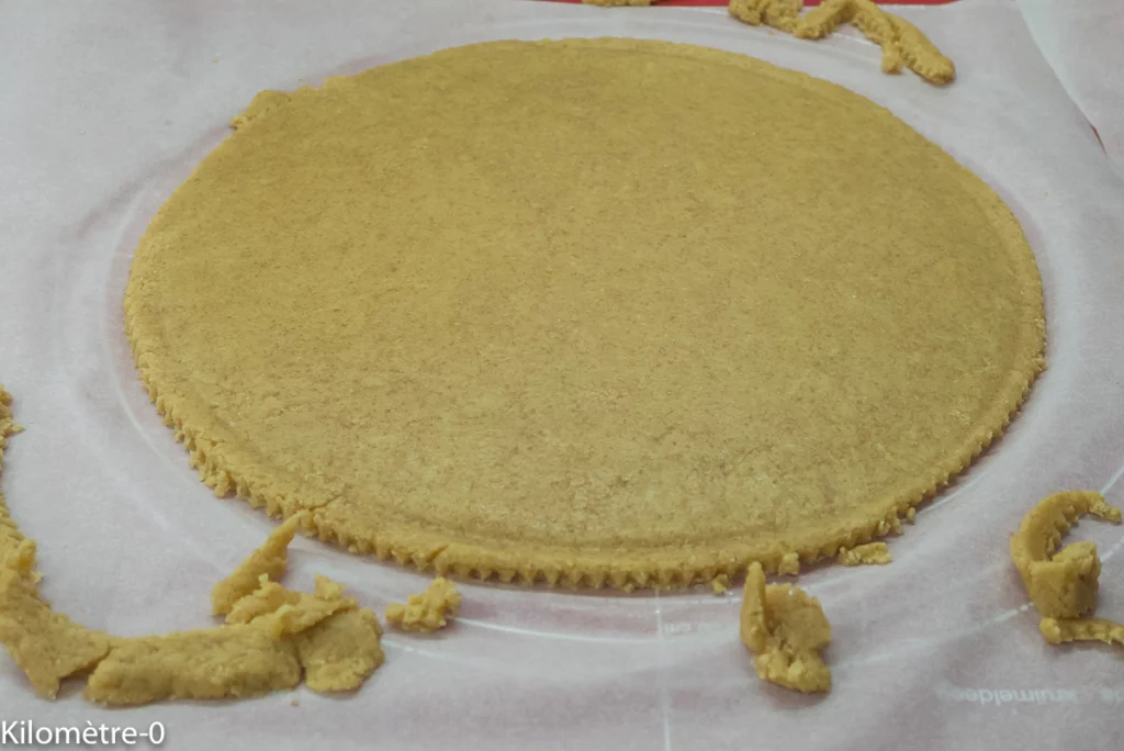 Sablé géant à la crème au gingembre et aux mûres - Étape 4