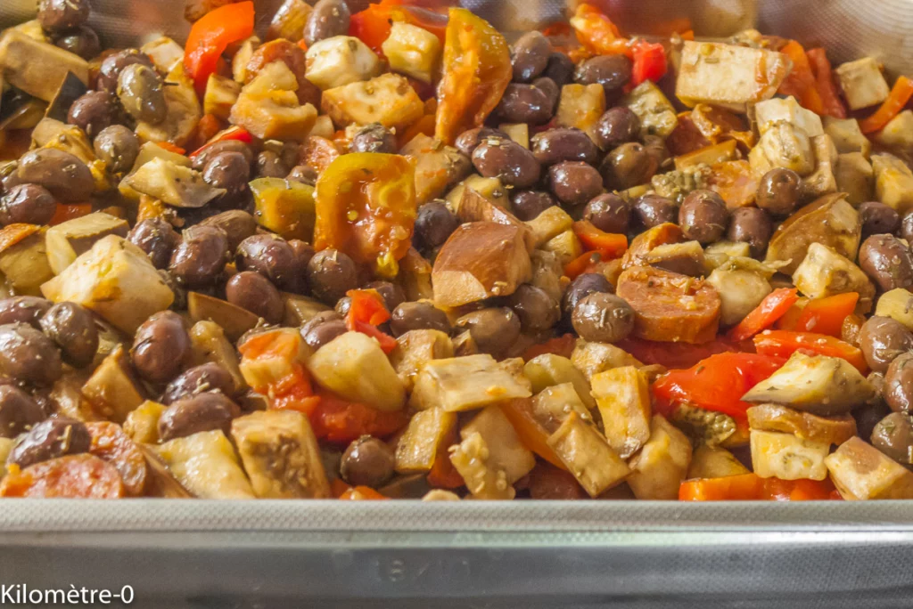 Poulet rôti au chorizo, légumes d&rsquo;été et fêta - Étape 9