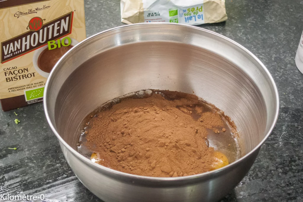 Oeufs au lait au chocolat, cuisson vapeur - Étape 2