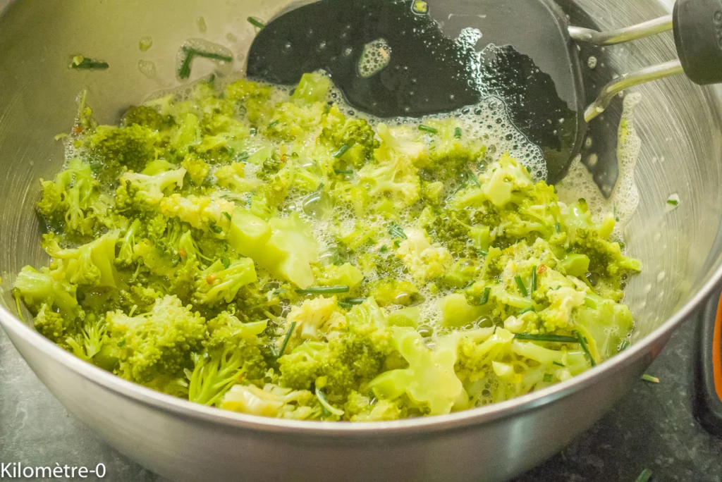 Frittata au brocoli et à la fêta - Étape 4