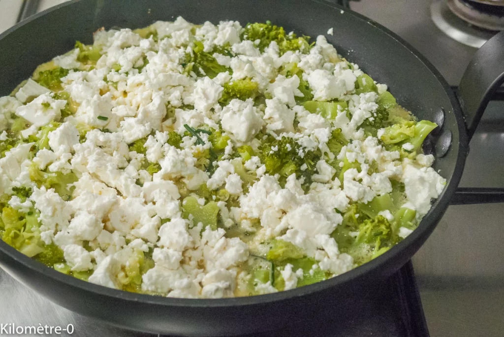Frittata au brocoli et à la fêta - Étape 6