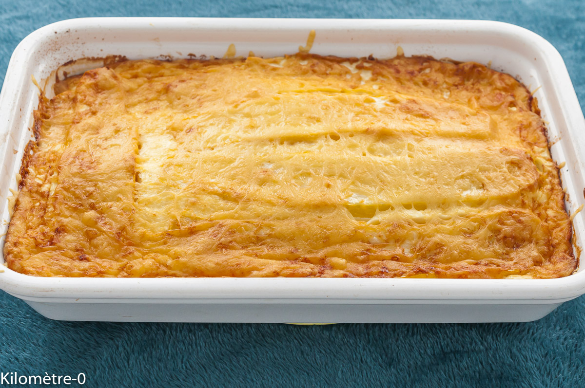 Photo de recette de gratin, poireaux, courgettes, ricotta, fromage, végétarien, légumes, été, automne, bio,  Kilomètre-0, blog de cuisine réalisée à partir de produits de saison et issus de circuits courts