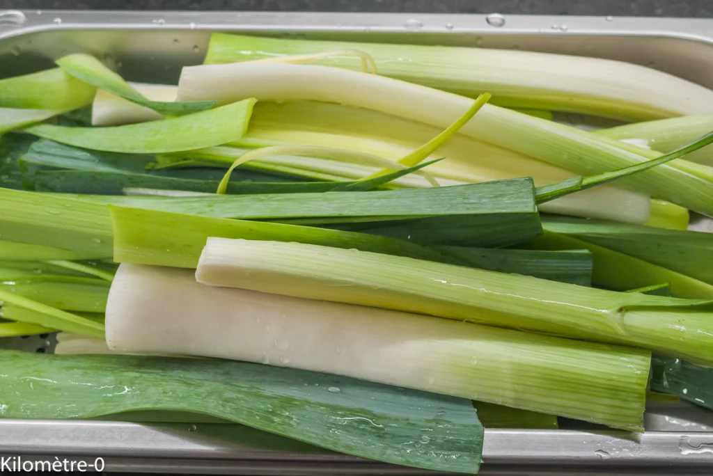Gratin de poireaux aux courgettes - Étape 1