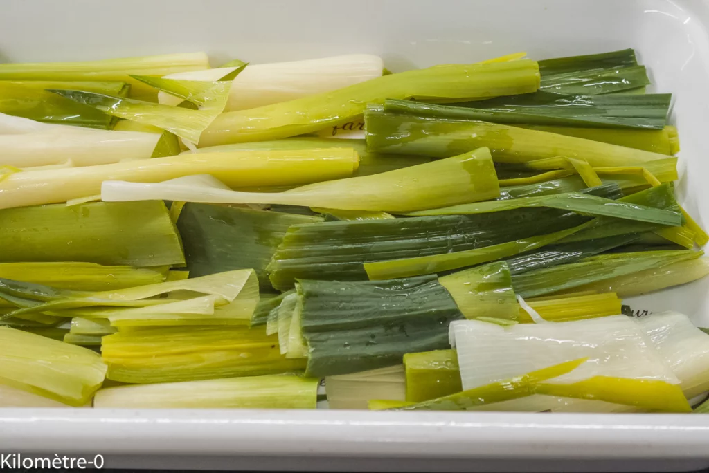 Gratin de poireaux aux courgettes - Étape 2