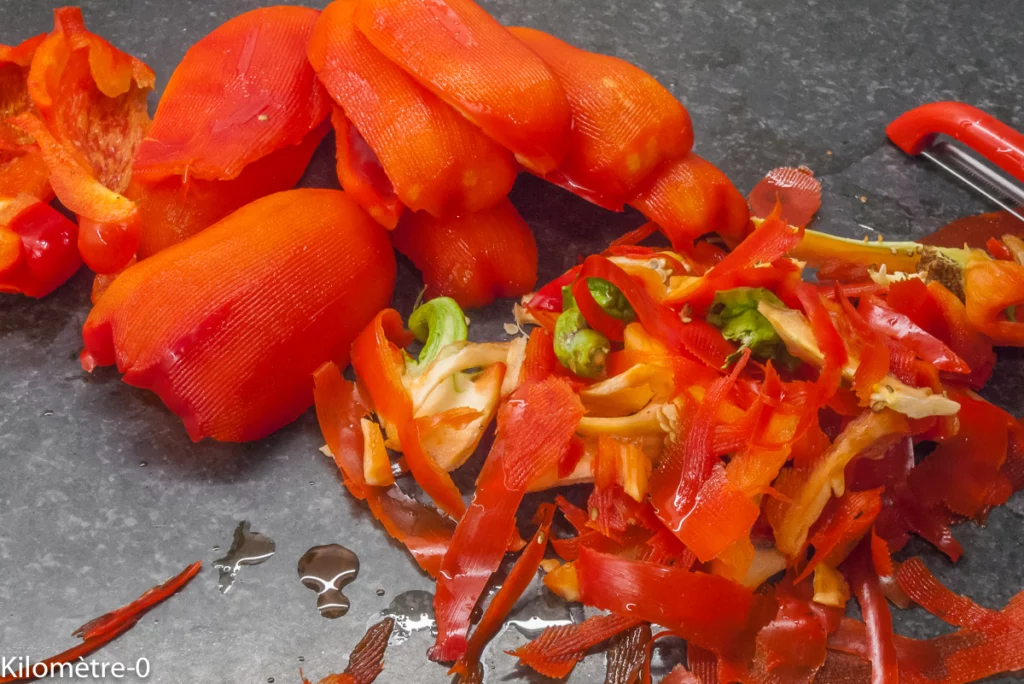 Pâtes aux poivrons, brocolis, chorizo et emmental - Étape 1