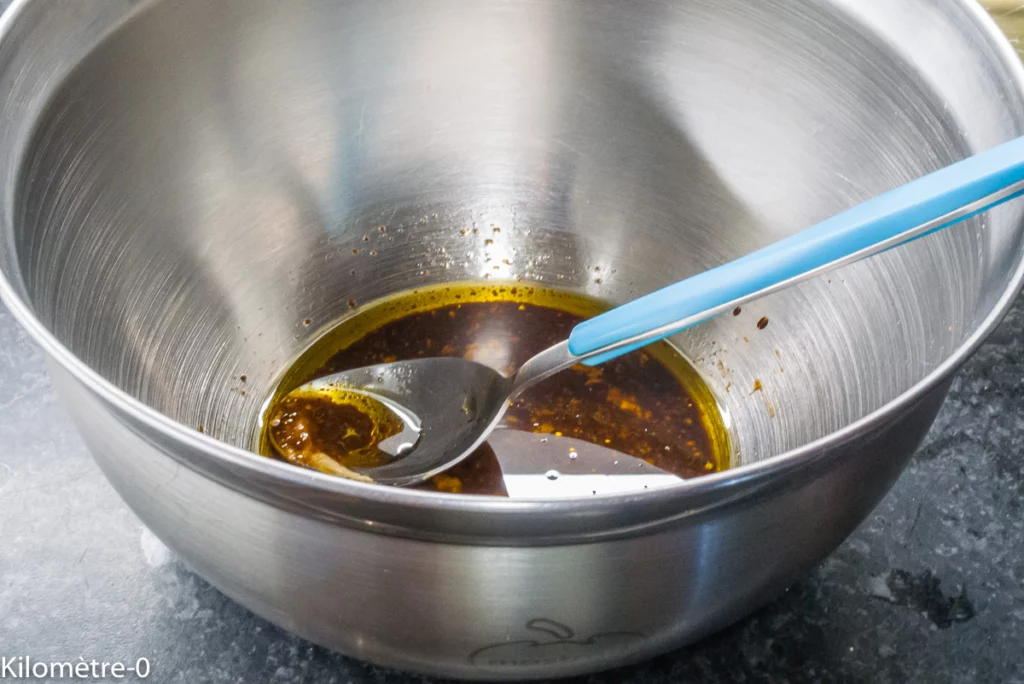 Salade de betteraves aux lentilles, radis et œufs durs - Étape 4