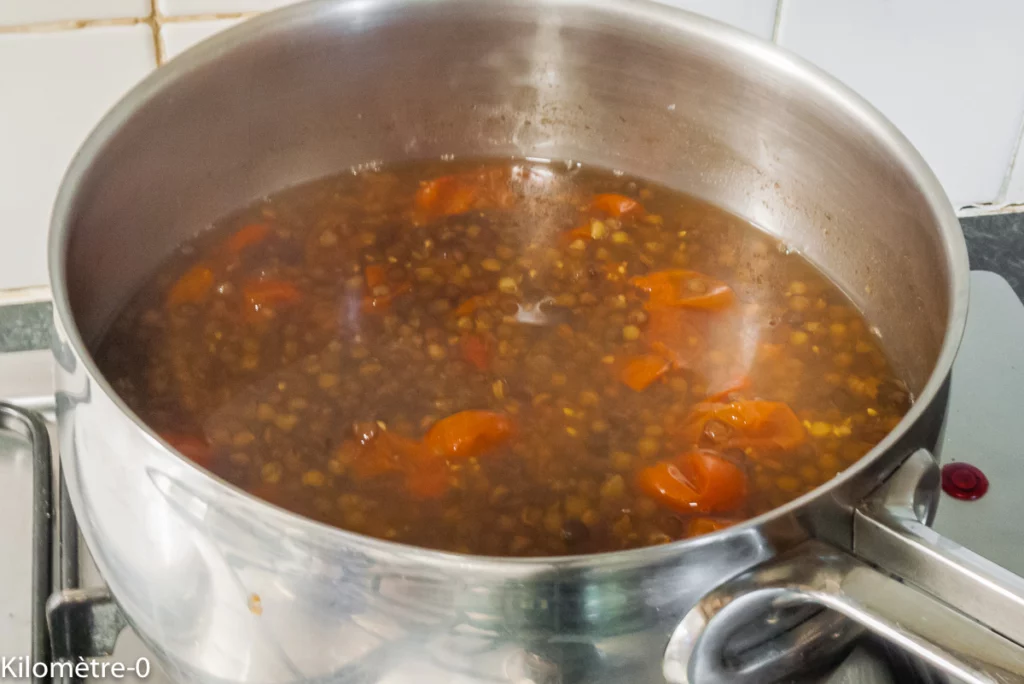 Filet mignon de porc aux lentilles - Étape 2