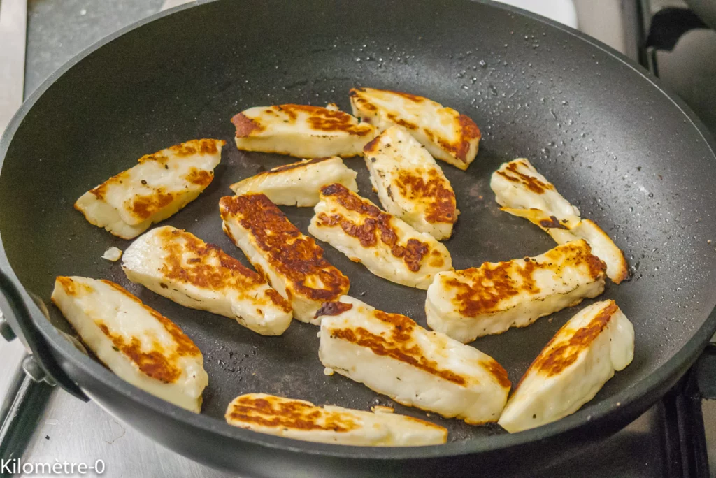 Poêlée de riz, potimarron, noisettes et halloumi - Étape 9