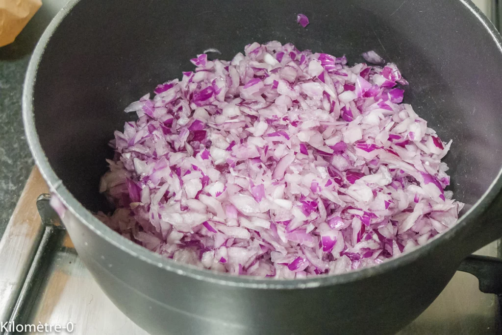 Pide au boeuf et oignons caramélisés - Étape 2