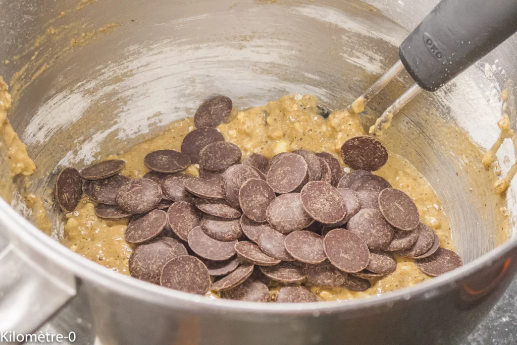 Gâteau du matin aux trois farines (sarrrasin, petit épeautre et châtaigne) et au chocolat - Étape 5