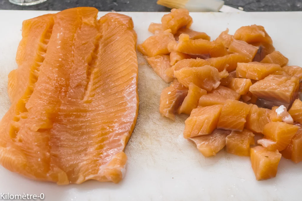 Pizza de chou fleur au saumon et à l’emmental - Étape 4