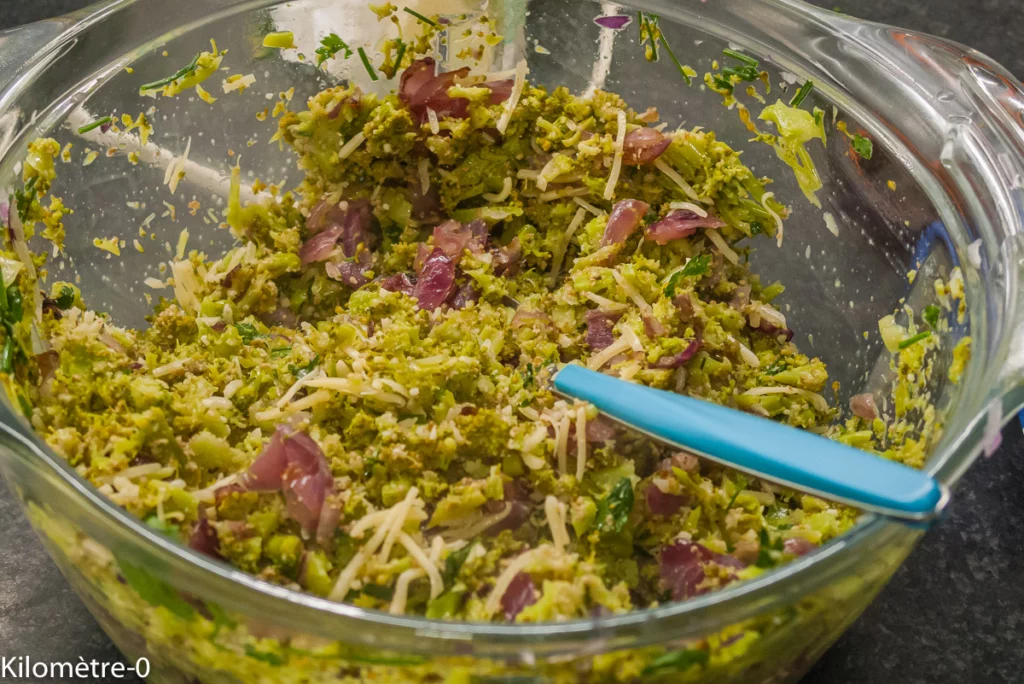 Croquettes de brocolis à l&rsquo;halloumi poêlé - Étape 7