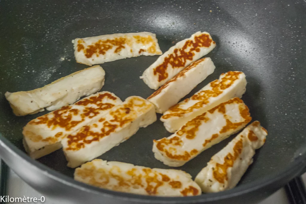 Croquettes de brocolis à l&rsquo;halloumi poêlé - Étape 9