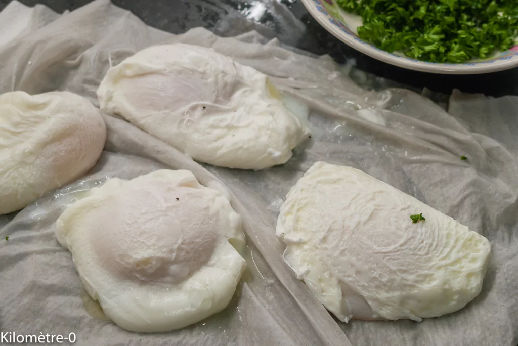 Lentilles vertes aux œufs pochés - Étape 5